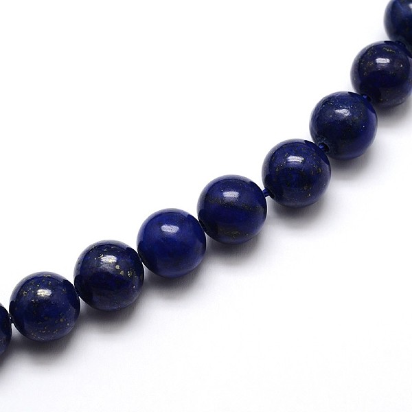 

PandaHall Dyed Natural Lapis Lazuli Round Beads Strands, Grade A, 12mm, Hole: 1mm, about 33pcs/strand, 15.5 inch Lapis Lazuli Round