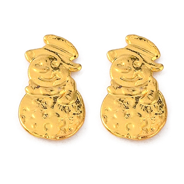 

PandaHall Alloy Cabochons, Snowman, for Christmas Day, Golden, 14mm Alloy Human