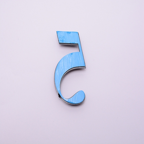 

PandaHall Plastic & PVC Number Sign Labels, Black, Num.5, 5: 69.5x44.5x8mm Plastic Black
