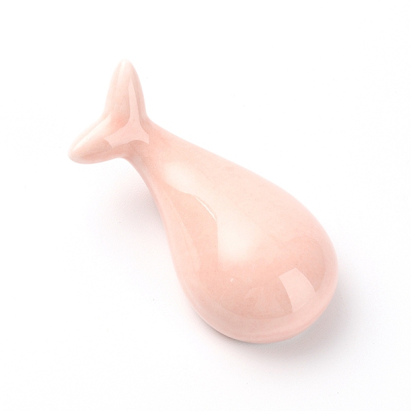 

PandaHall (Clearance Sale)Porcelain Chopstick Rest, Dolphin Shaped, Pink, 72x34x21mm, Hole: 12~13mm Porcelain Pink