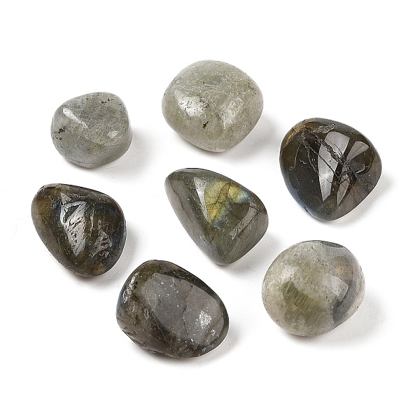 

PandaHall Natural Labradorite Beads, Nuggets, No Hole/Undrilled, Tumbled Stone, 16~24x14~18x6~12mm Labradorite Nuggets