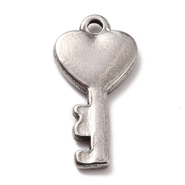 

PandaHall 304 Stainless Steel Pendants, Key, Stainless Steel Color, 19x10x2mm, Hole: 1.5mm 304 Stainless Steel Key