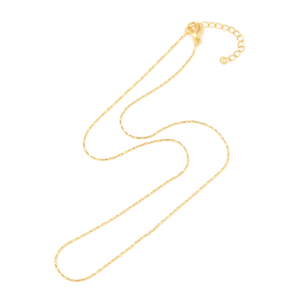 

PandaHall Gold Plated Tin Alloy Snake Chain Fine Necklaces,, with Lobster Claw Clasps, 18 inch, 0.5mm Alloy