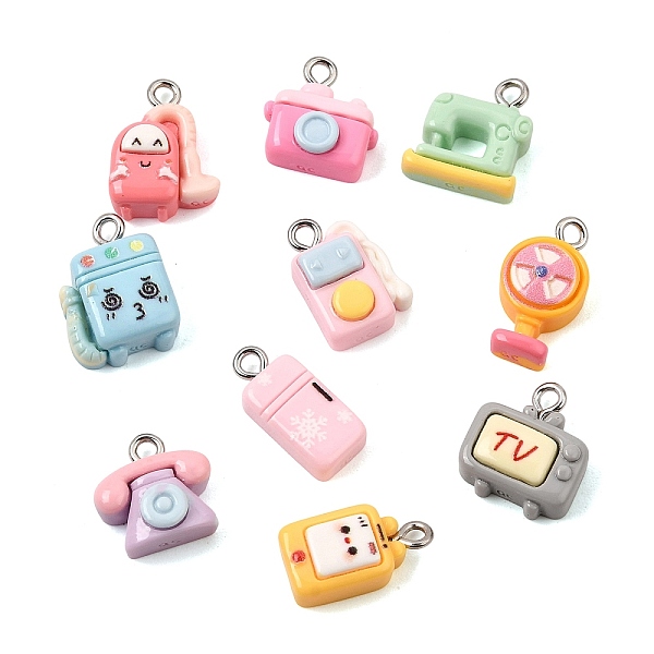 かわいい家電製品の不透明樹脂ペンダント