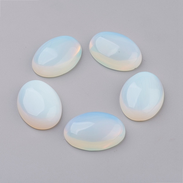 

PandaHall Opalite Flat Back Cabochons, Oval, 40x30x8.5mm Opalite Oval
