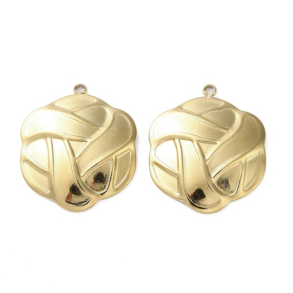 

PandaHall Ion Plating(IP) 304 Stainless Steel Pendants, Real 18K Gold Plated, Flat Round, 27x23x1mm, Hole: 1.8mm 304 Stainless Steel Flat...