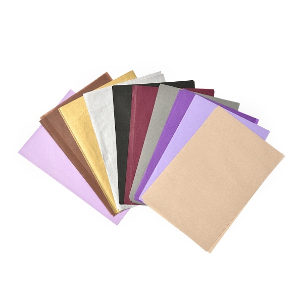 

PandaHall Colorful Tissue Paper, Gift Wrapping Paper, Rectangle, Mixed Color, 210x140mm, 100pcs/bag Paper Rectangle Multicolor