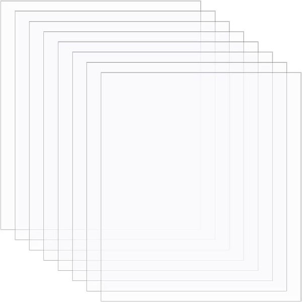 

PandaHall Olycraft Transparent Plastic Board with Protective Paper for Photo Frame Replacement, DIY Display Projects, Craft, Rectangle..., Clear