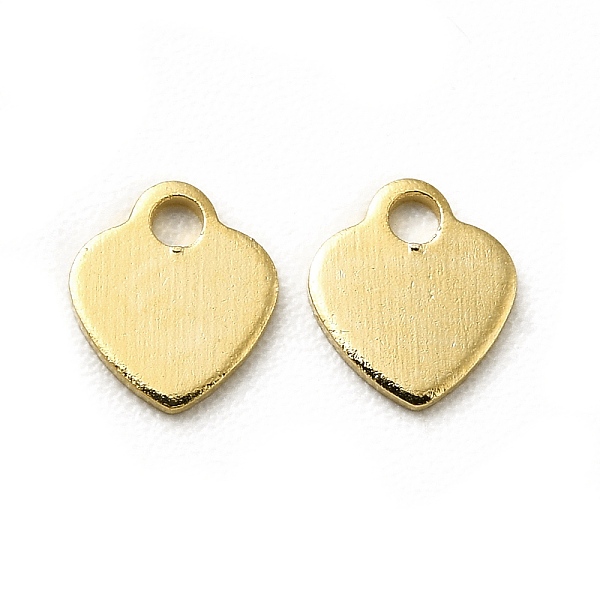 

PandaHall Brass Pendants, Long-Lasting Plated, Cadmium Free & Lead Free, Heart, Real 24K Gold Plated, 5x4.5x0.5mm, Hole: 1mm Brass Heart