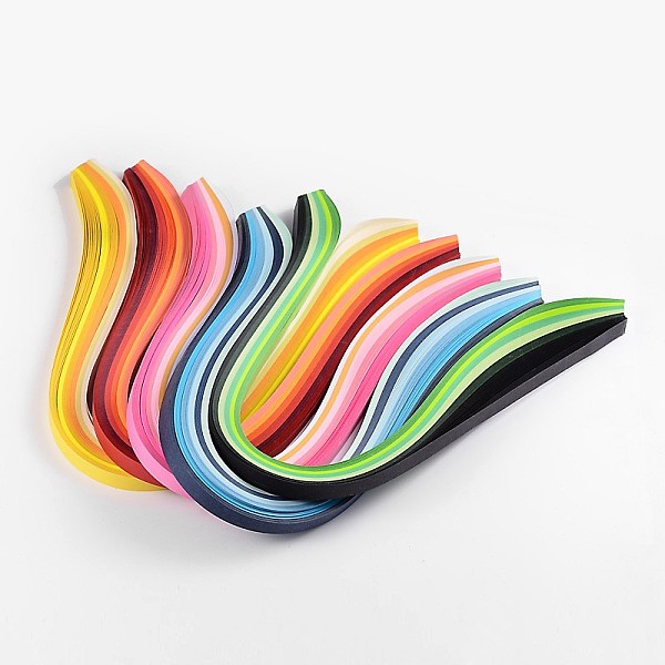 

PandaHall 6 Colors Quilling Paper Strips, Mixed Color, 530x5mm, about 120strips/bag, 20strips/color Paper Multicolor