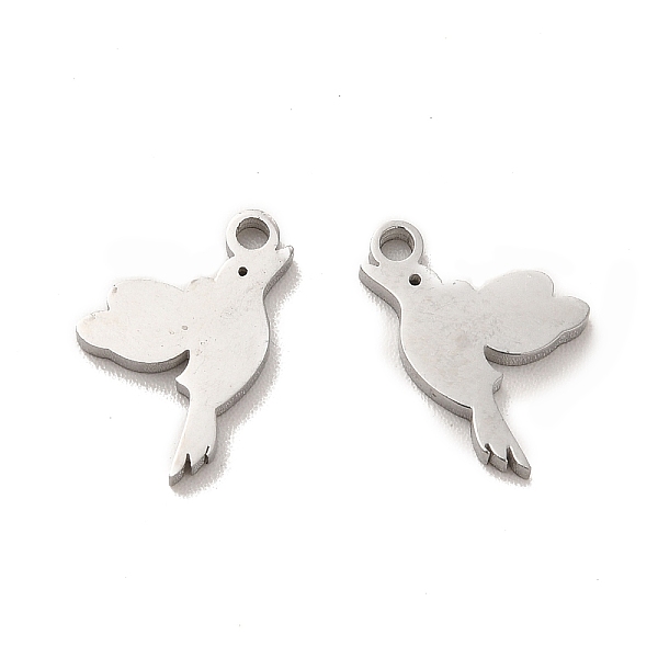 

PandaHall 304 Stainless Steel Charms, Bird, Stainless Steel Color, 13x8x1.5mm, Hole: 1.4mm 304 Stainless Steel Bird