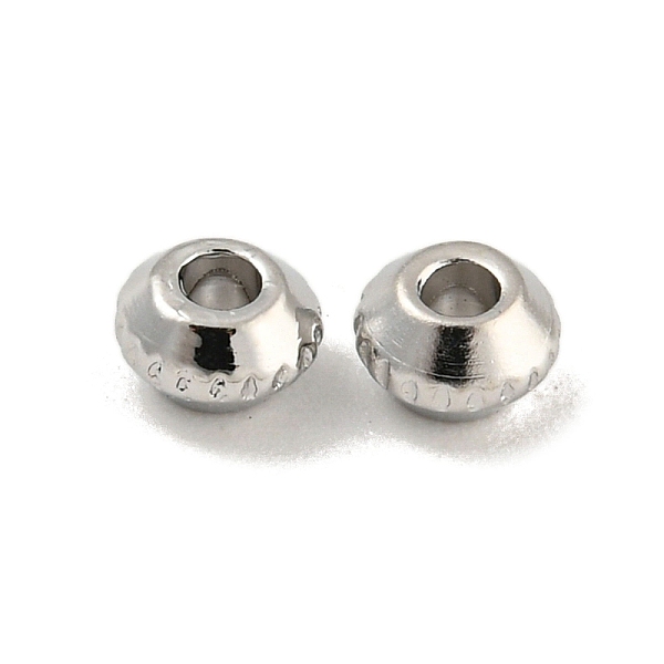 

PandaHall Brass Beads, Rondelle, Platinum, 3.5x2mm, Hole: 1.4mm Brass Rondelle