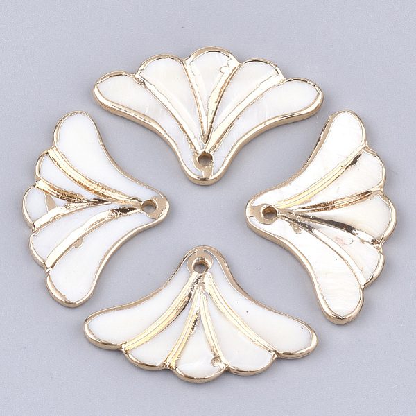 Electroplate Freshwater Shell Pendants