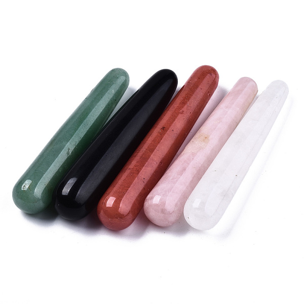 Natural & Synthetic Gemstone Massage Sticks