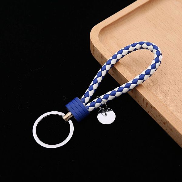 PU Leather Knitting Keychains