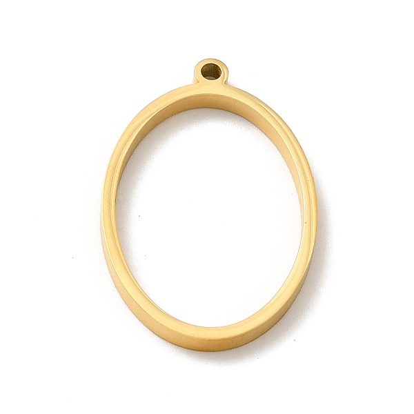 

PandaHall Ion Plating(IP) 304 Stainless Steel Open Back Bezel Pendants, For DIY UV Resin, Epoxy Resin, Pressed Flower Jewelry, Oval, Real...