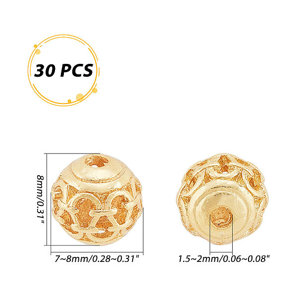 Alloy Hollow Beads