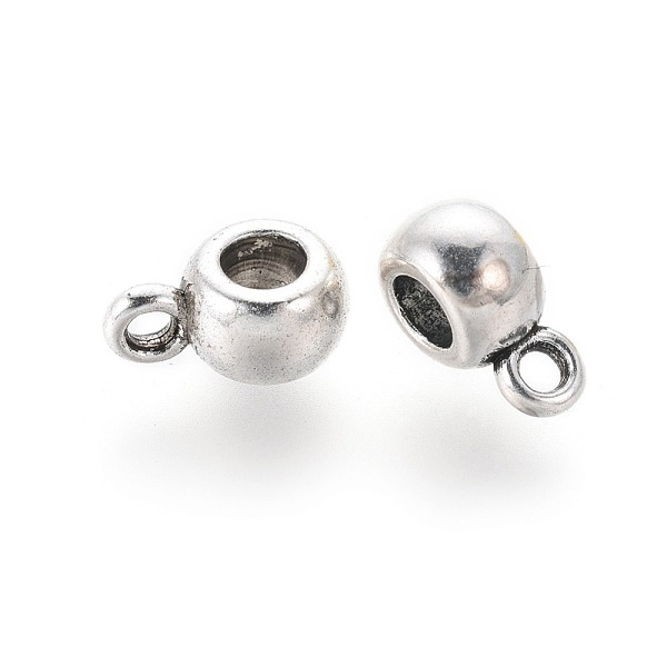 

PandaHall Tibetan Style Tube Bails, Loop Bails, Bail Beads, Cadmium Free & Lead Free, Antique Silver, 9x6x4mm, Hole: 1.5mm, Inner Diameter...