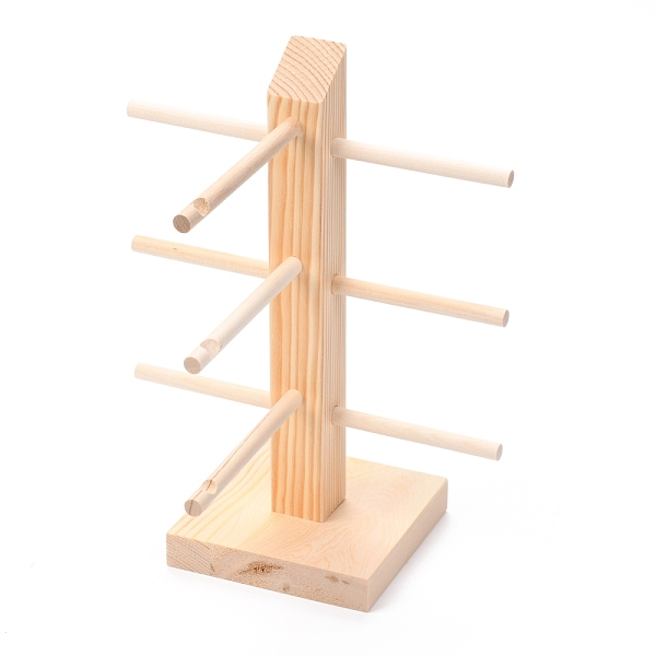 

PandaHall Wooden Displays for Eyeglasses, Single Row 3 Pairs, for Desktop, Home Decorative, Women, Man, BurlyWood, 17.5x17.2x23.2cm Wood..., Orange