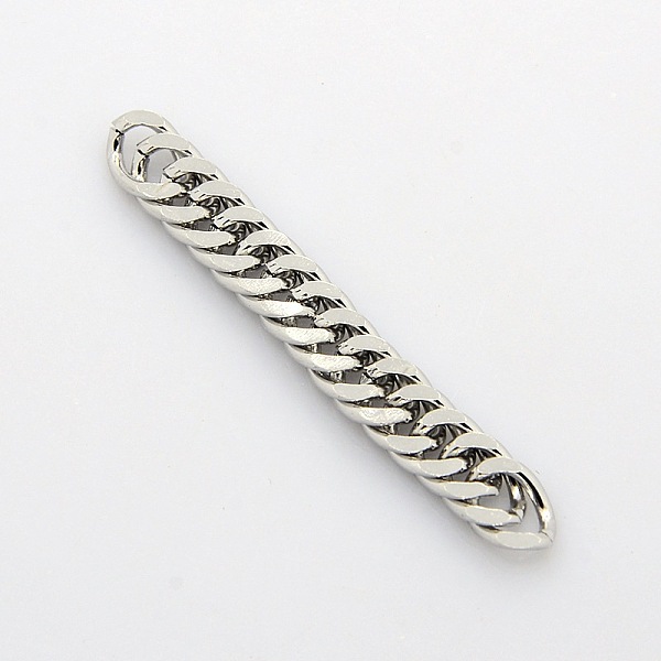 

PandaHall Men's Jewelry Making 201 Stainless Steel Double Link Curb Chains, Unwelded, Faceted, Stainless Steel Color, 9x7x1.4mm 201...