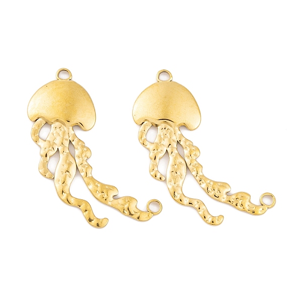 

PandaHall Ion Plating(IP) 304 Stainless Steel Connector Charms, Jellyfish Links, Real 18K Gold Plated, 45x20x2.5mm, Hole: 2.4mm & 2.7mm 304...