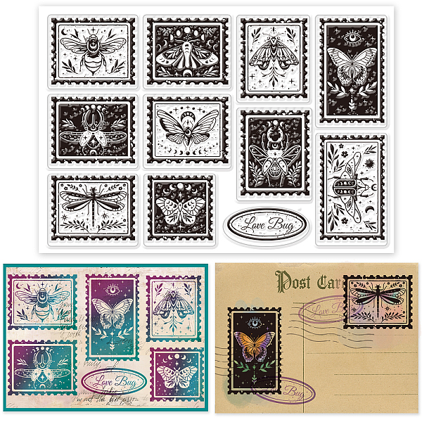 

PandaHall Custom PVC Plastic Clear Stamps, for DIY Scrapbooking, Photo Album Decorative, Cards Making, Stamp Pattern, 160x110x3mm Plastic...