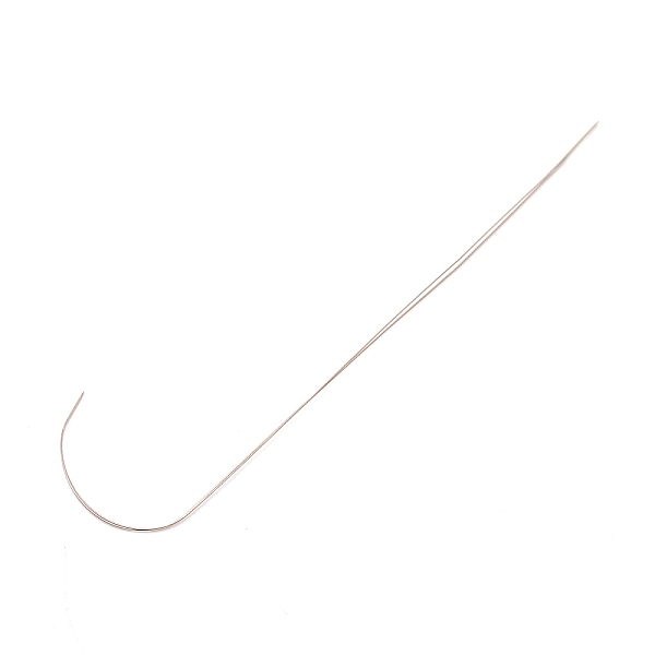 

PandaHall 304 Stainless Steel Bented Beading Needles, Jewelry Tools, Stainless Steel Color, 10x2.4x0.02cm Stainless Steel