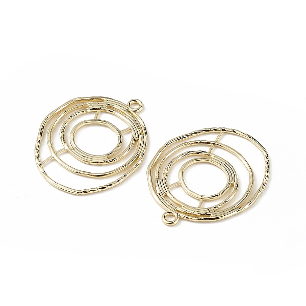 

PandaHall Alloy Pendants, Irregular Flat Round Charm, Golden, 32x26x1mm, Hole: 1.5mm Alloy Flat Round