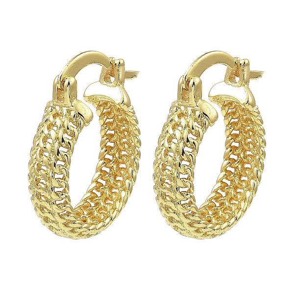 

PandaHall Rack Plating Brass Hollow Hoop Earrings, Long-Lasting Plated, Lead Free & Cadmium Free, Real 18K Gold Plated, 21x18x5.5mm Brass...