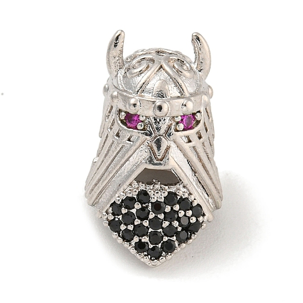 

PandaHall Brass Micro Pave Black Cubic Zirconia Beads, Helmet, Platinum, 12x10x10mm, Hole: 2mm Brass+Cubic Zirconia Others Black