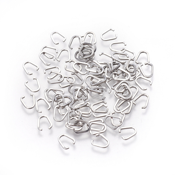 

PandaHall 304 Stainless Steel Quick Link Connectors, Linking Rings, Stainless Steel Color, 6.5x5.5x0.8mm 304 Stainless Steel Others