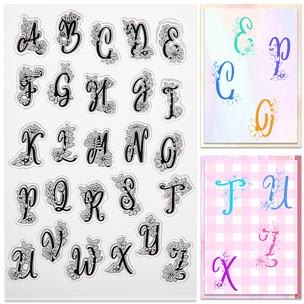 

PandaHall Clear Silicone Stamps, for DIY Scrapbooking, Photo Album Decorative, Cards Making, Letter A~Z, 160x110x2.5mm Silicone Letter A~Z...