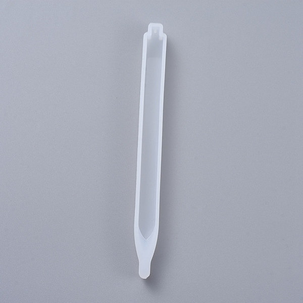

PandaHall Pen Epoxy Resin Silicone Molds, Ballpoint Pens Casting Molds, for DIY Candle Pen Making Crafts, White, 149x13x12mm Silicone White