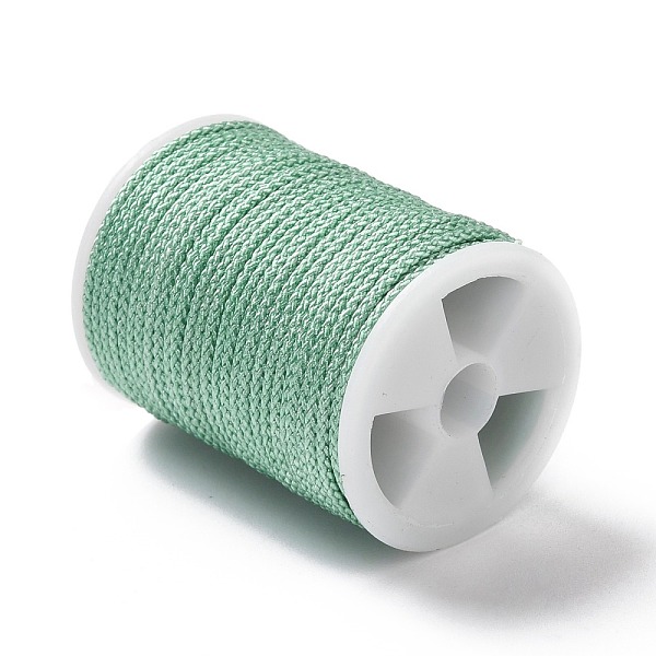

PandaHall Braided Nylon Threads, Mambo Thread, with Spool, for Jewelry Making, Round, Aquamarine, 1mm, about 6 yards/roll Nylon Green