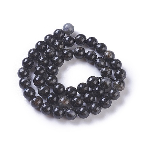 

PandaHall Natural Glaucophane Beads Strands, Round, 6mm, Hole: 1mm, about 64~67pcs/strand, 15.3 inch~15.75 inch(39~40cm) Glaucophane Round..., Black