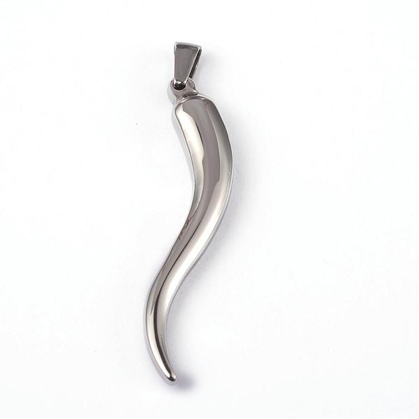 

PandaHall 304 Stainless Steel Pendants, Stainless Steel Color, 45x12x6mm, Hole: 5.5x3.5mm 304 Stainless Steel Others