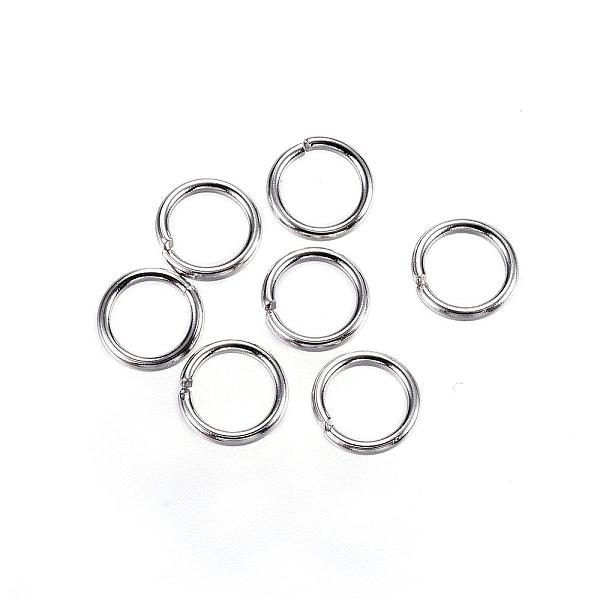 

PandaHall 304 Stainless Steel Jump Rings, Open Jump Rings, Stainless Steel Color, 5.5x0.8mm, Inner Diameter: 3.9mm, 20 Gauge 304 Stainless...