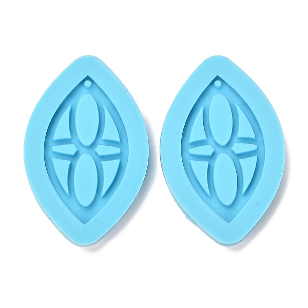 

PandaHall DIY Pendant Silicone Molds, Resin Casting Molds, Clay Craft Mold Tools, Horse Eye, Blue, 45x29.5x5mm, Hole: 1mm, Inner Diameter...