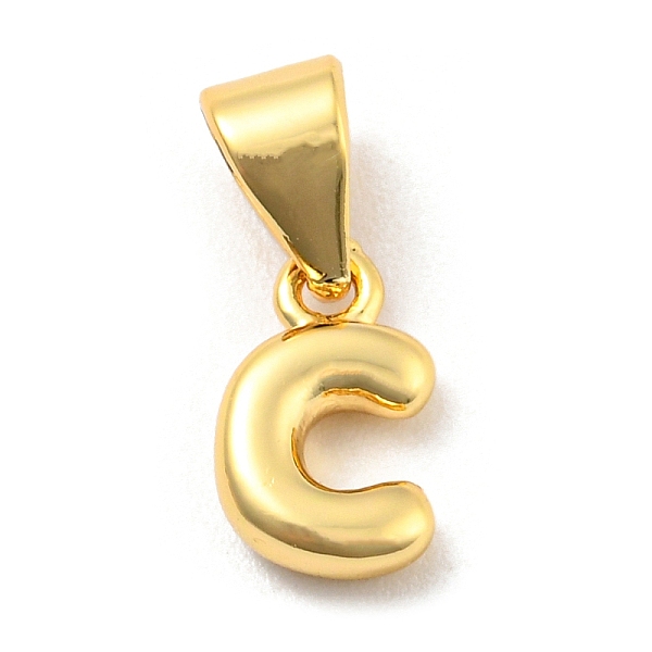 

PandaHall Brass Charms, Real 18K Gold Plated, Long-Lasting Plated, Lead Free & Cadmium Free, Letter Charm, Letter C, 9x6.5x2mm, Hole...
