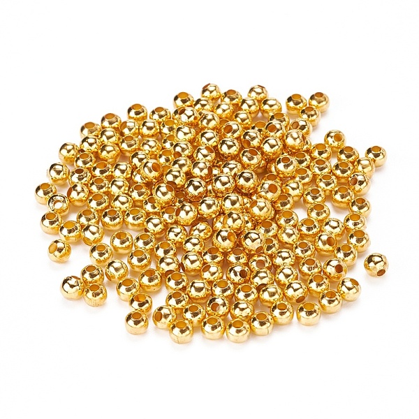

PandaHall Iron Round Spacer Beads, Golden, 5mm, Hole: 1.8mm Iron Round