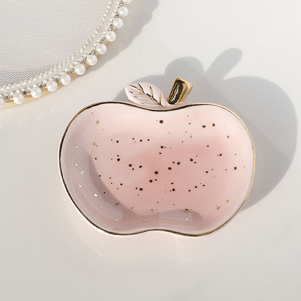 Porcelain Apple Jewelry Tray
