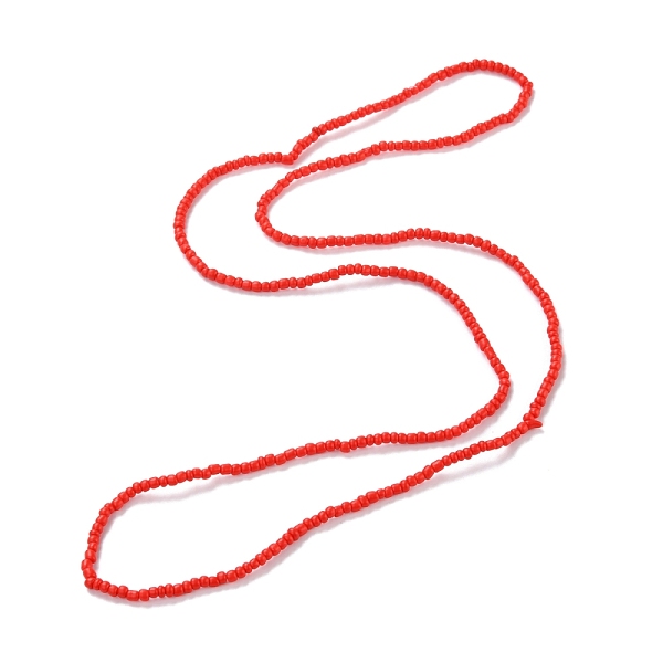 

PandaHall Waist Beads, Candy Color Glass Seed Beads Stretch Body Chain, Sunmmer Jewelry for Women, Red, 31-1/2~31-7/8 inch(80~81cm) Glass...
