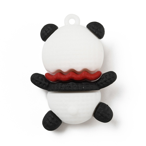 

PandaHall PVC Plastic Pendants, Panda, White, 48x36x20mm, Hole: 3mm PVC Panda White