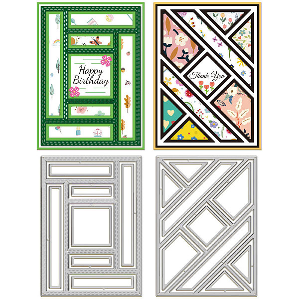 

PandaHall Carbon Steel Cutting Dies Stencils, for DIY Scrapbooking, Photo Album, Decorative Embossing Paper Card, Stainless Steel Color...