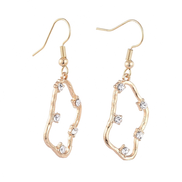 

PandaHall Dangle Earrings, Real 18K Gold Plated Brass Cubic Zirconia Pendants and Brass Earring Hooks, with Cardboard Box, 45mm, Pin: 0.6mm...