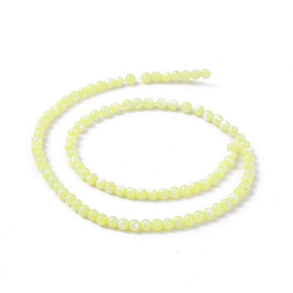 

PandaHall 125Pcs Natural Freshwater Shell Beads, Dyed, Round, Yellow, 3mm, Hole: 0.5mm Freshwater Shell Round Yellow
