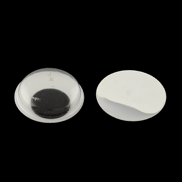 

PandaHall Black & White Plastic Wiggle Googly Eyes Buttons DIY Scrapbooking Crafts Toy Accessories with Label Paster on Back, Black, 12x3mm...