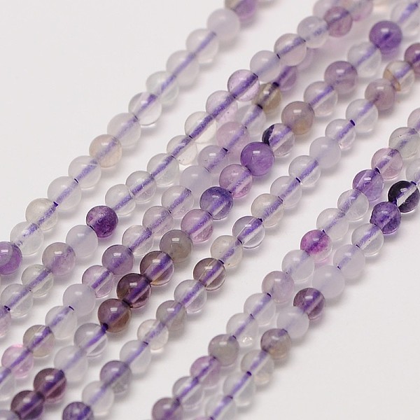 

PandaHall Natural Amethyst Round Bead Strands, 2mm, Hole: 0.8mm, about 184pcs/strand, 16 inch Amethyst Round