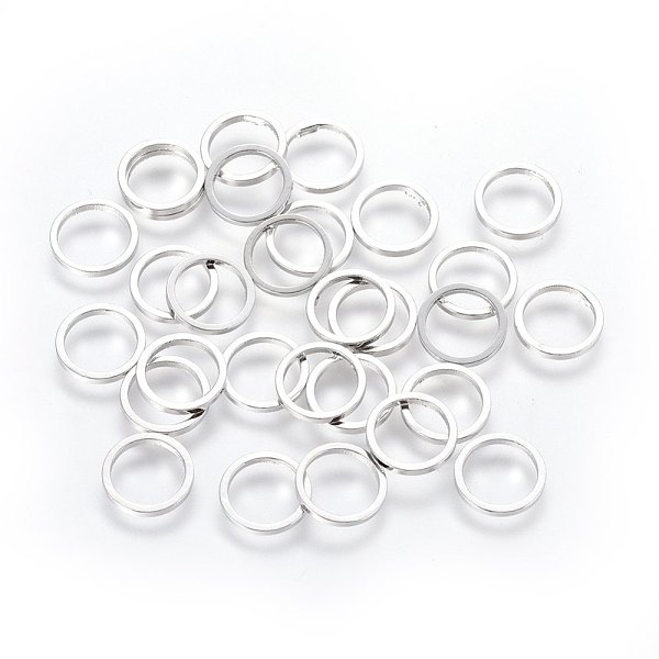 

PandaHall Brass Linking Rings, Platinum, 8x1mm Brass Ring