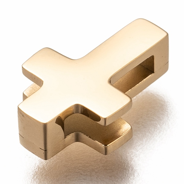 

PandaHall 304 Stainless Steel Slide Charms, Cross, Golden, 12x8x3.5mm, Hole: 8x1.5mm 304 Stainless Steel Cross